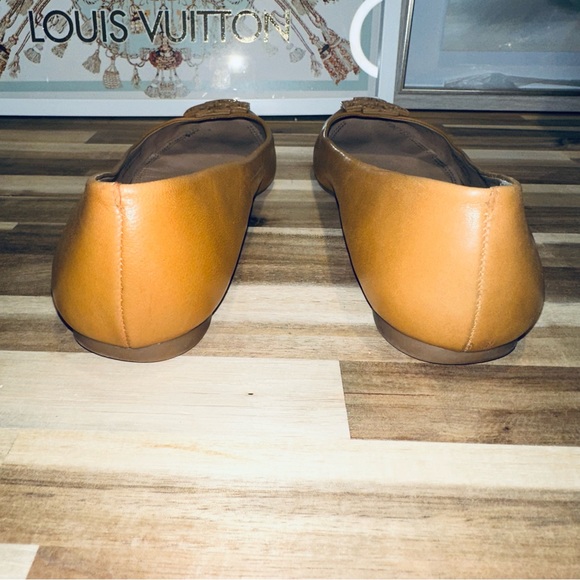 Tory Burch Lowell 2 Ballet Flats Mestico Blonde Leather, Size 9 - Picture 12 of 13